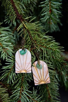 Sunrise Jade Stone Earrings
